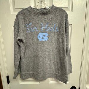 North Carolina Tar Heels NCAA Pressbox Brand Terry Cloth Sweatshirt Size Small
